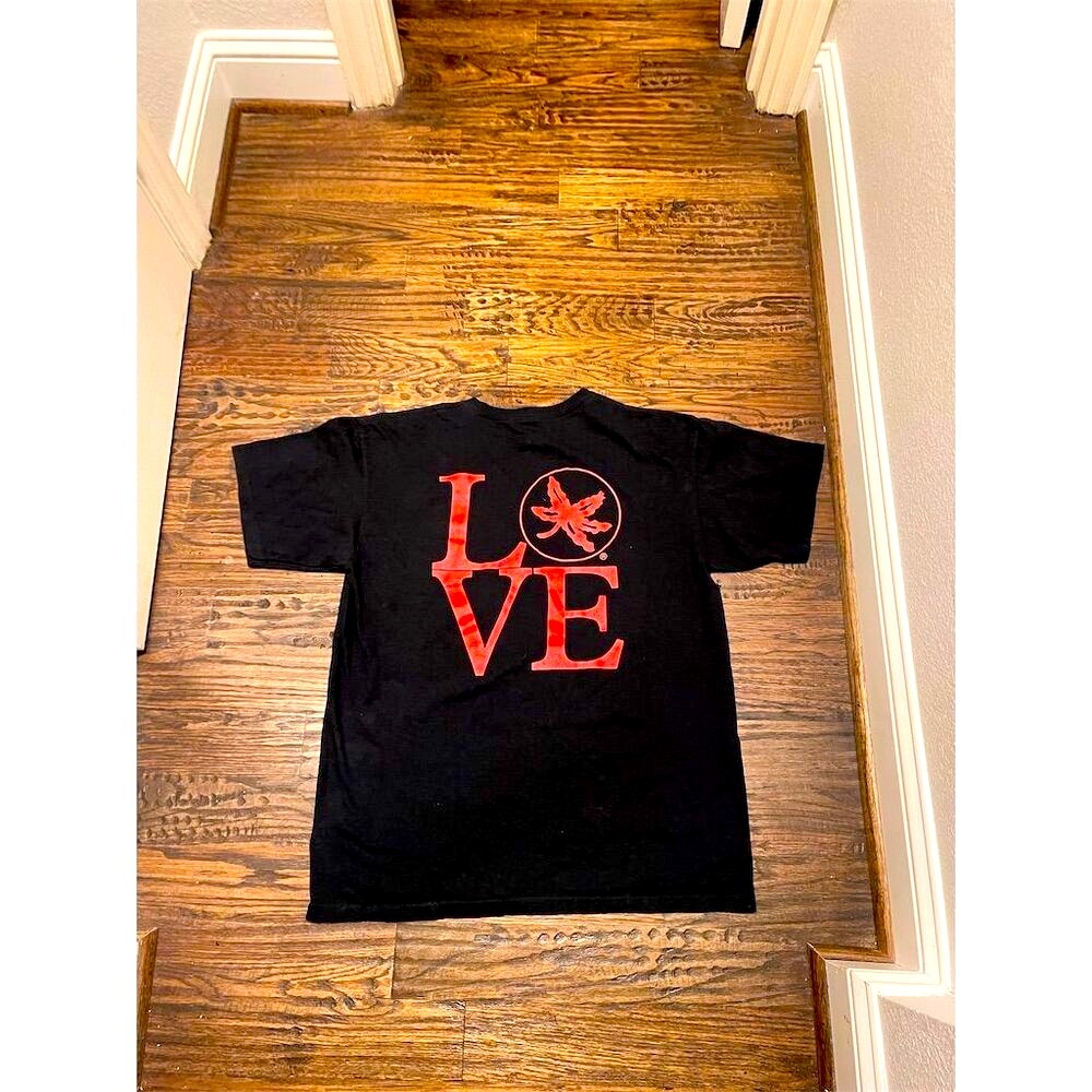 Ohio State Buckeyes Vintage Style Tee Men's M Black Graphic Big 10